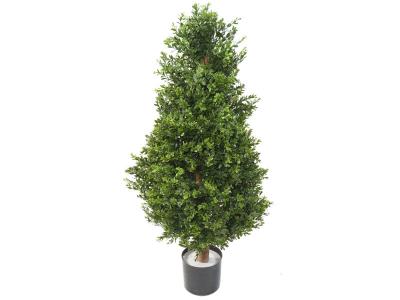 PEGANE Plante artificielle haute gamme Sp&eacute;cial ext&eacute;rieur / Buis topiaire UV Artificiel - Dim : 185 x 70 cm