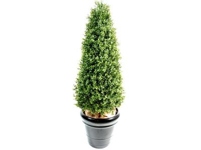 PEGANE Plante artificielle haute gamme Sp&eacute;cial ext&eacute;rieur / Buis Topiaire coloris vert - Dim : 210 x 70 cm