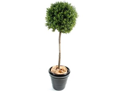 PEGANE Plante artificielle haute gamme Sp&eacute;cial ext&eacute;rieur / Buis boule coloris vert - Dim : H.110 x D.45 cm