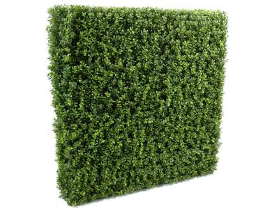 PEGANE Plante artificielle haute gamme Sp&eacute;cial ext&eacute;rieur/Buis artificiel Haie de structure en m&eacute;tal coloris vert - Dim : 100 x 25 x 100 cm 