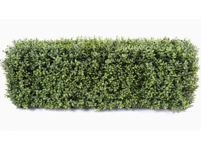 PEGANE Plante artificielle haute gamme Sp&eacute;cial ext&eacute;rieur/Buis artificiel Haie de structure en m&eacute;tal coloris vert - Dim : 62 x 25 x 95 cm 