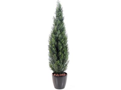 PEGANE Plante artificielle haute gamme Sp&eacute;cial ext&eacute;rieur / Cypr&egrave;s Artificiel Mini Vert - Hauteur : 270 cm