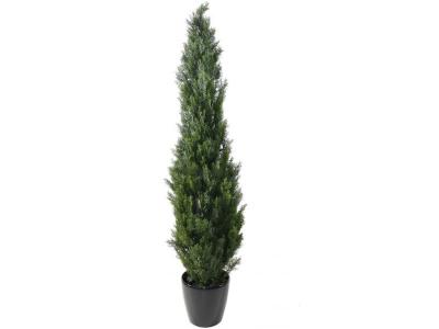 PEGANE Plante artificielle haute gamme Sp&eacute;cial ext&eacute;rieur / Cypr&egrave;s Artificiel Mini Vert - Dim : 210 x 50 cm