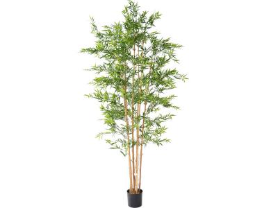 PEGANE Plante artificielle haute gamme Sp&eacute;cial ext&eacute;rieur en Bambou artificiel, couleur verte - Dim : 240 x 110 cm 