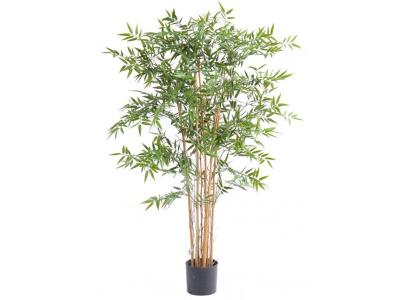 PEGANE Plante artificielle haute gamme Sp&eacute;cial ext&eacute;rieur en Bambou artificiel, couleur verte - Dim : 150 x 75 cm 