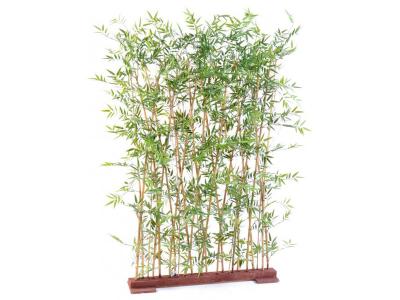 PEGANE Plante artificielle haute gamme Sp&eacute;cial ext&eacute;rieur/ Haie artificielle BAMBOU coloris vert - Dim : 190 x 35 x 110 cm 