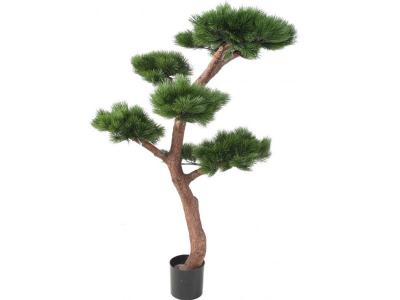 PEGANE Plante artificielle haute gamme Sp&eacute;cial ext&eacute;rieur / PIN artificiel BONSAI UV - Dim : 150 x 90 cm --