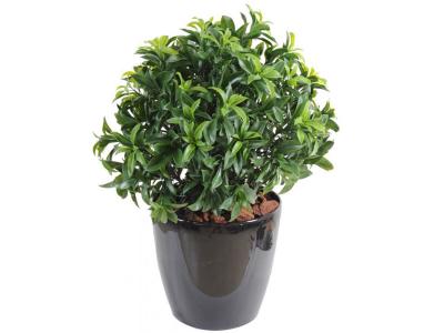 PEGANE Plante Artificielle / Laurier artificiel Buisson - Dim : 45 x 42 cm --