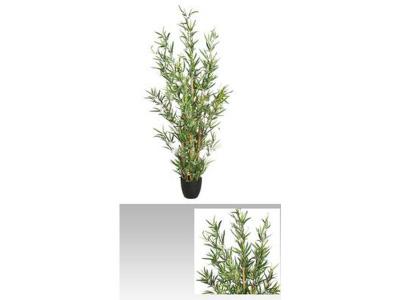 PEGANE Plante Artificielle Bambou en Polyester + Fer + Bambou + POLYETHYL - Dim : H 120 cm