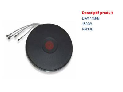 GENERIQUE Plaque Chauffante &oslash; 145 Mm 1500w A Fils Pour Cuisiniere - 301.104