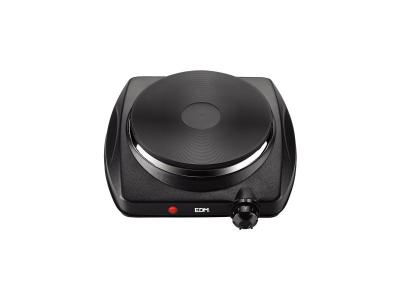 EDM R&eacute;chaud plaque &eacute;lectrique 1400W Noire portable  Thermostat r&eacute;glable 