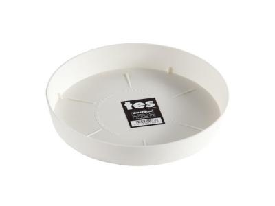 PLASTIKEN  Plateau 20 cm - Pour pot de fleurs 26 cm - Blanc
