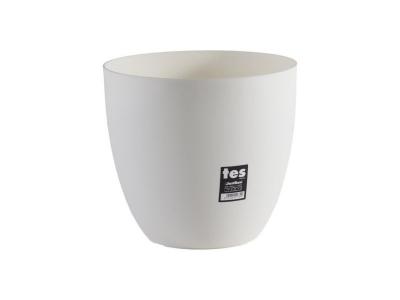 PLASTIKEN  pot de fleurs bol tes - 26 cm - blanc PLA8412524117690