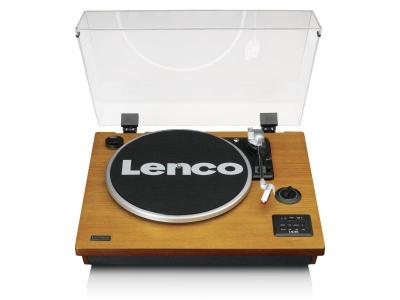 LENCO  LS-55WA Wood platine vinyle avec encodeur MP3 int&eacute;gr&eacute;