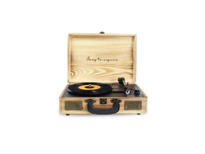 PRIXTON Platine vinyle VC400   Tourne-disque   Bluetooth   Bois