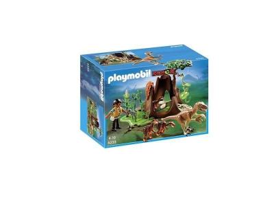 Playmobil - 5233 - jeu de construction - deinonychus et v&eacute;lociraptors 5233