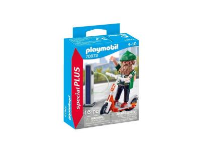 Playmobil Special Plus 70873 Hipster avec trottinette &eacute;lectrique 