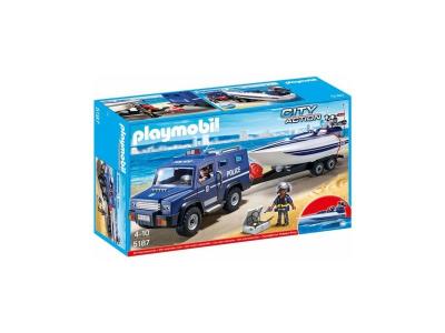 Playmobil 5187 : Fourgon et vedette de police