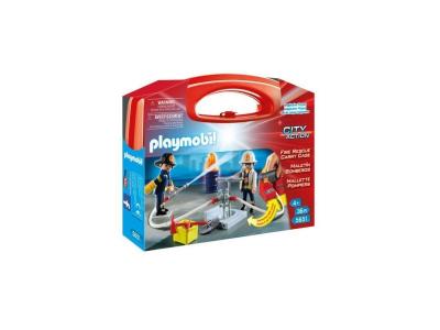 Playmobil City Action 5651 - Mallette Transportable De Pompiers