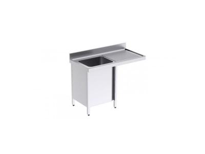 DISTFORM Plonge avec Porte &agrave; Gauche et Espace pour Lave-Vaisselle Gamme 700 - - - Acier inoxydable1 1800x700x700xmm 