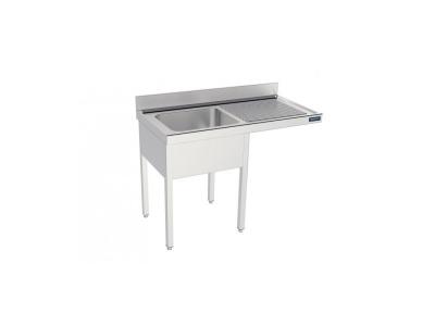 DISTFORM  Plonge 1 Bac avec Passage pour Lave-Vaisselle &agrave; Gauche - L 1200 x P 550 mm