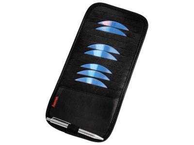 HAMA  Pochette ""Pare-soleil"" (pour v&eacute;hicule, pour 12 CD/DVD/Blu-Ray) Noir