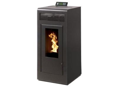 INTERSTOVES Po&ecirc;le &agrave; granules marina 13 etanche sortie concentrique sur le dessus - noir 