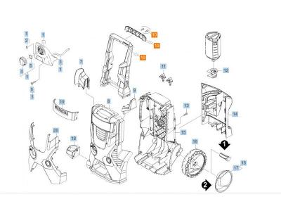 KARCHER Poignee complet REP10 pour nettoyeur haute-pression 