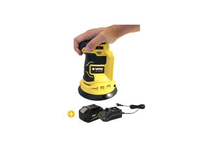 VITO Ponceuse sans fil excentrique orbitale 20v 125mm+ batterie lithium 6ah + chargeur rapide  ego li
