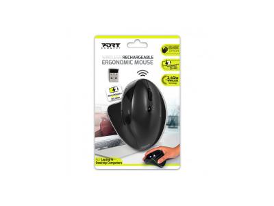 PORT DESIGNS Souris Ergonomique Bluetooth 900706-Bt - 
