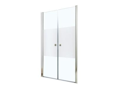 ONDEE Fa&ccedil;ade FRISCO - Portes battantes 90x194,5cm - Verre tremp&eacute; G - Finitions chrom&eacute;