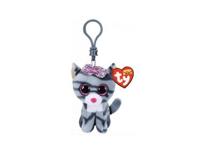 TY Porte-cl&eacute;s  Beanie Boo's Kiki Le chat 7 cm