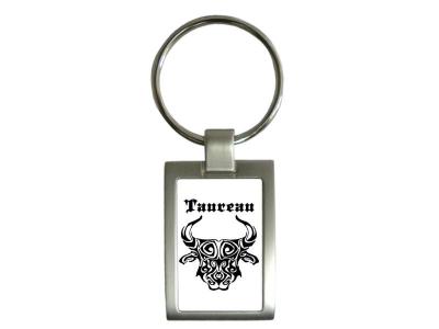  Porte clef Taureau by Cbkreation blanc 