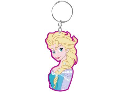 LA REINE DES NEIGES SUD TRADING Porte cl&eacute;s en caoutchouc gomme Frozen - Elsa - 8 cm 