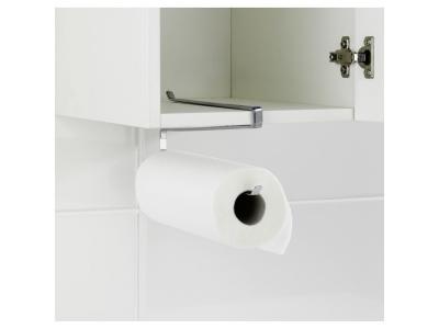 Porte essuie-tout pour buffet de cuisine - 31 x 1 x 11 - Argent