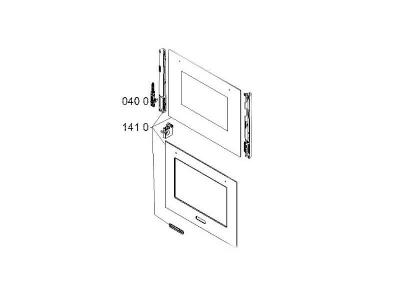 WHIRLPOOL Porte four exterieure rep 1410 pour four  - 481010491920
