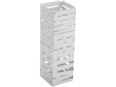 VERSA HOME Porte parapluie en m&eacute;tal d&eacute;coupe parapluie blanc