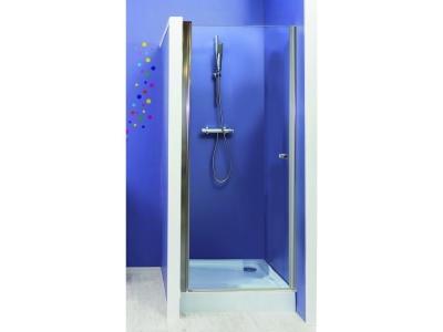 ONDEE Fa&ccedil;ade FRISCO - Portes pivotantes 80x194,5cm - Verre tremp&eacute; T - Finitions chrom&eacute;