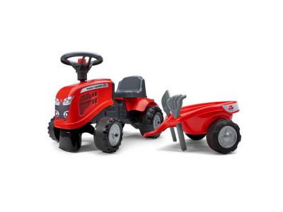 FALK Les Petits B&acirc;tisseurs Porteur Tracteur Massey Ferguson