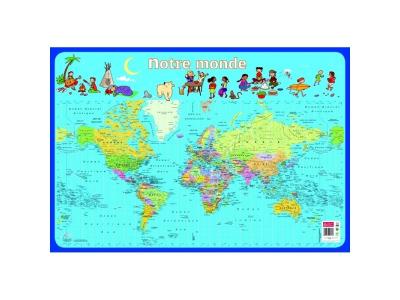 AC DECO Bouchut Grandremy Poster p&eacute;dagogique en PVC - 76x52 cm - Le Monde