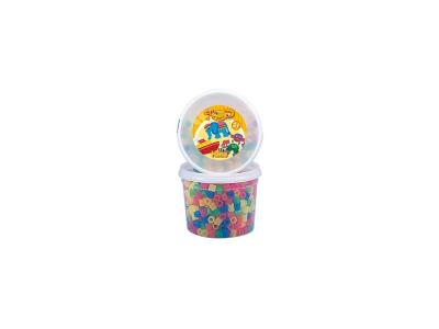 HAMA  - Pot de 600 perles -  Maxi : Perles Mix 6 couleurs