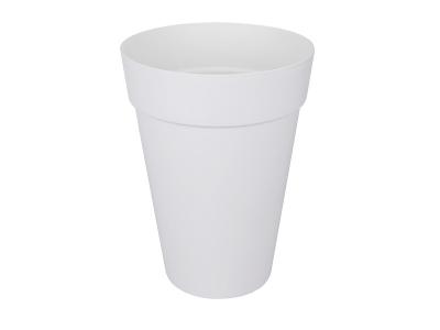 ELHO Pot de fleurs rond Loft Urban High &oslash; 42 x H.56 cm - Blanc - Blanc