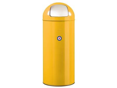 ROSSIGNOL  - Poubelle de cuisine &agrave; trappe 45L vintage - Jaune moutarde