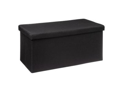 FIVE SIMPLY SMART  - Pouf & Rangement Classy 76cm Noir