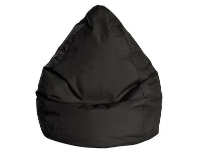 SITTING POINT Pouf poire XXL d'int&eacute;rieur noir 80x130cm