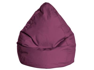 SITTING POINT Pouf poire XXL d'int&eacute;rieur aubergine 80x130cm
