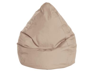 SITTING POINT Pouf poire XXL d'int&eacute;rieur kaki beige 80x130cm