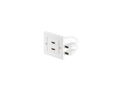 GENERIQUE Prise encastrable HDMI, 2 port 