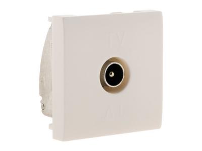 SIMPLEA -Prise TV - Moteur seul - Blanc - 