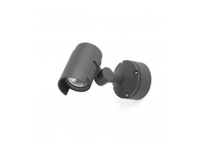 FARO OUTDOOR Faro Foc-1 - Applique Murale D'ext&eacute;rieur Led Gris Fonc&eacute; Ip65